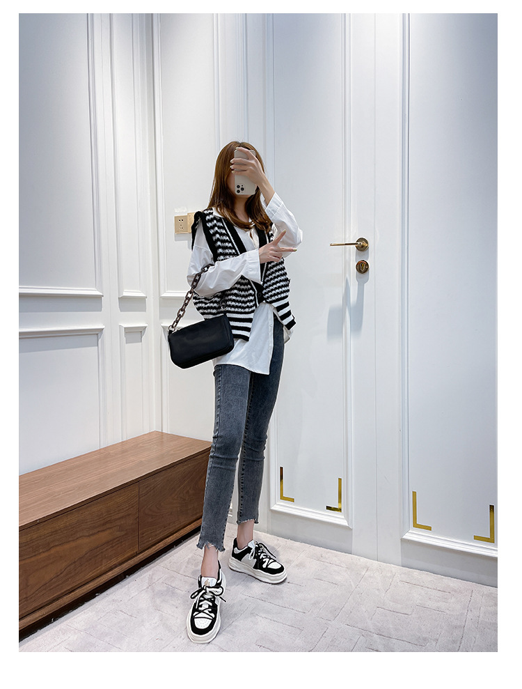 葡萄妈熊猫鞋子女厚底秋冬运动双系带溶解底王炸老爹单鞋女休闲鞋