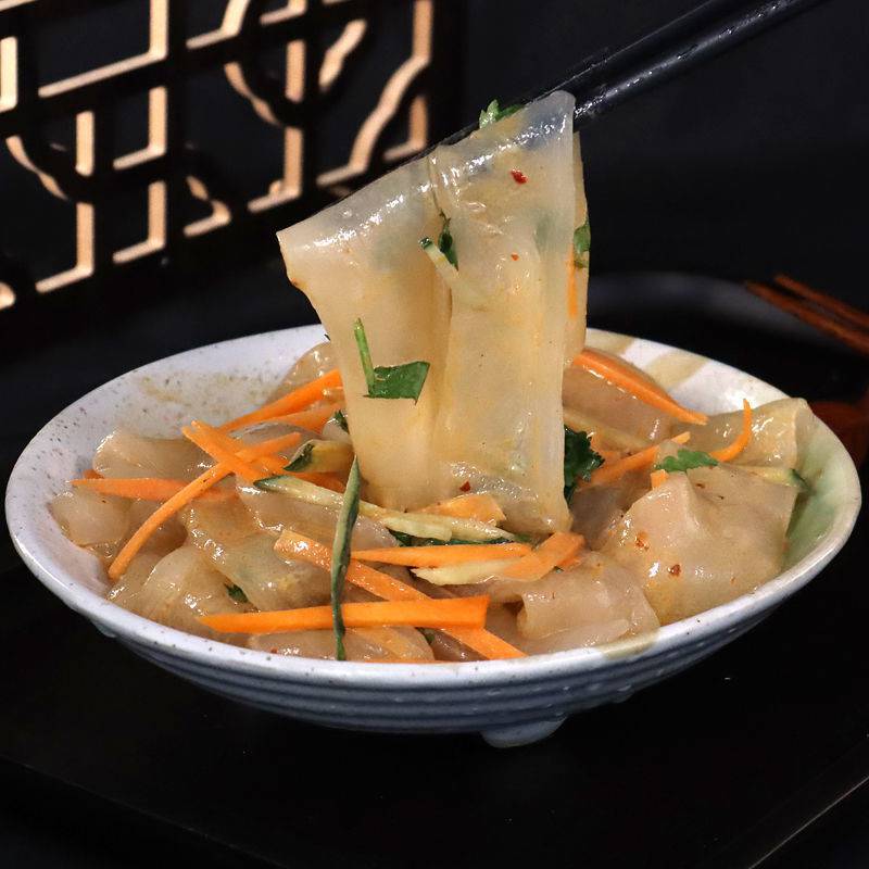 东北大拉皮凉拌粉皮凉皮凉粉鲜湿即食水晶土豆粉批发包邮