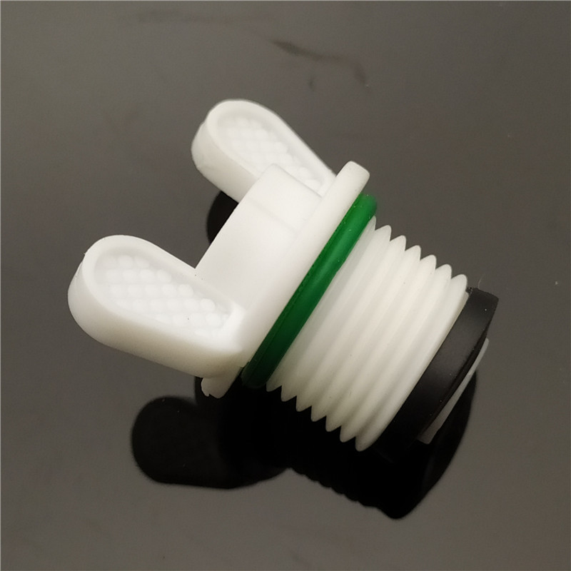 四分管堵头ppr外丝堵头4分兔耳朵带扳手堵帽塑料堵厂家直供管堵丝