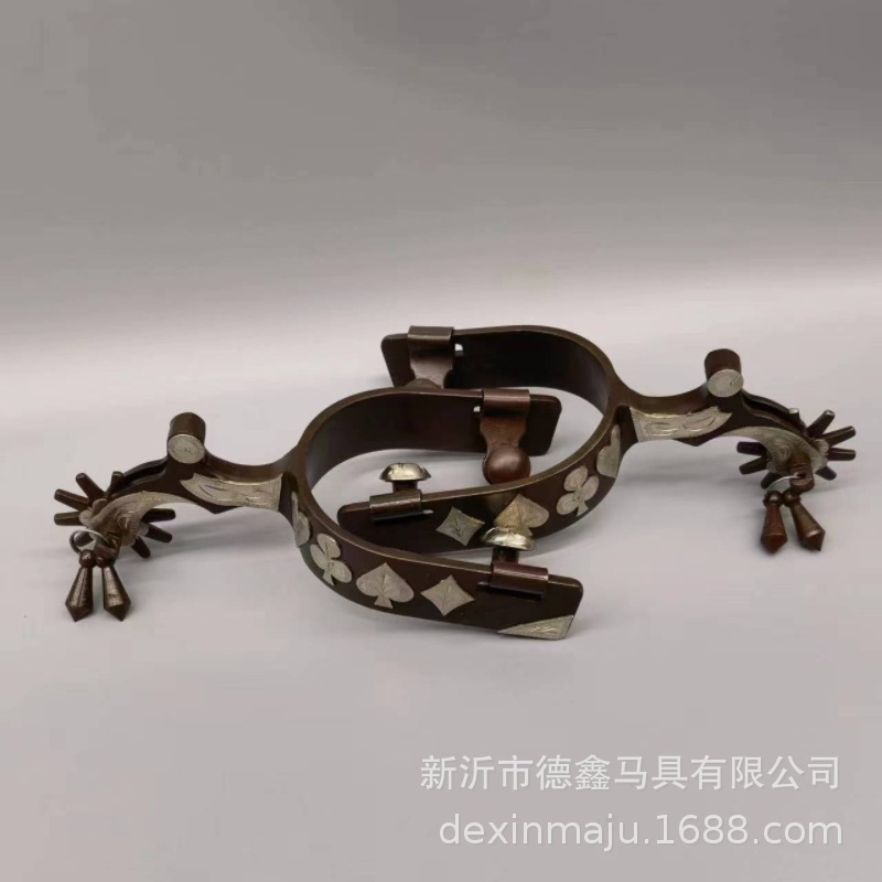 专业马术用品厂家 生产销售英式/美式发古铜发黑马刺马口衔马蹬马