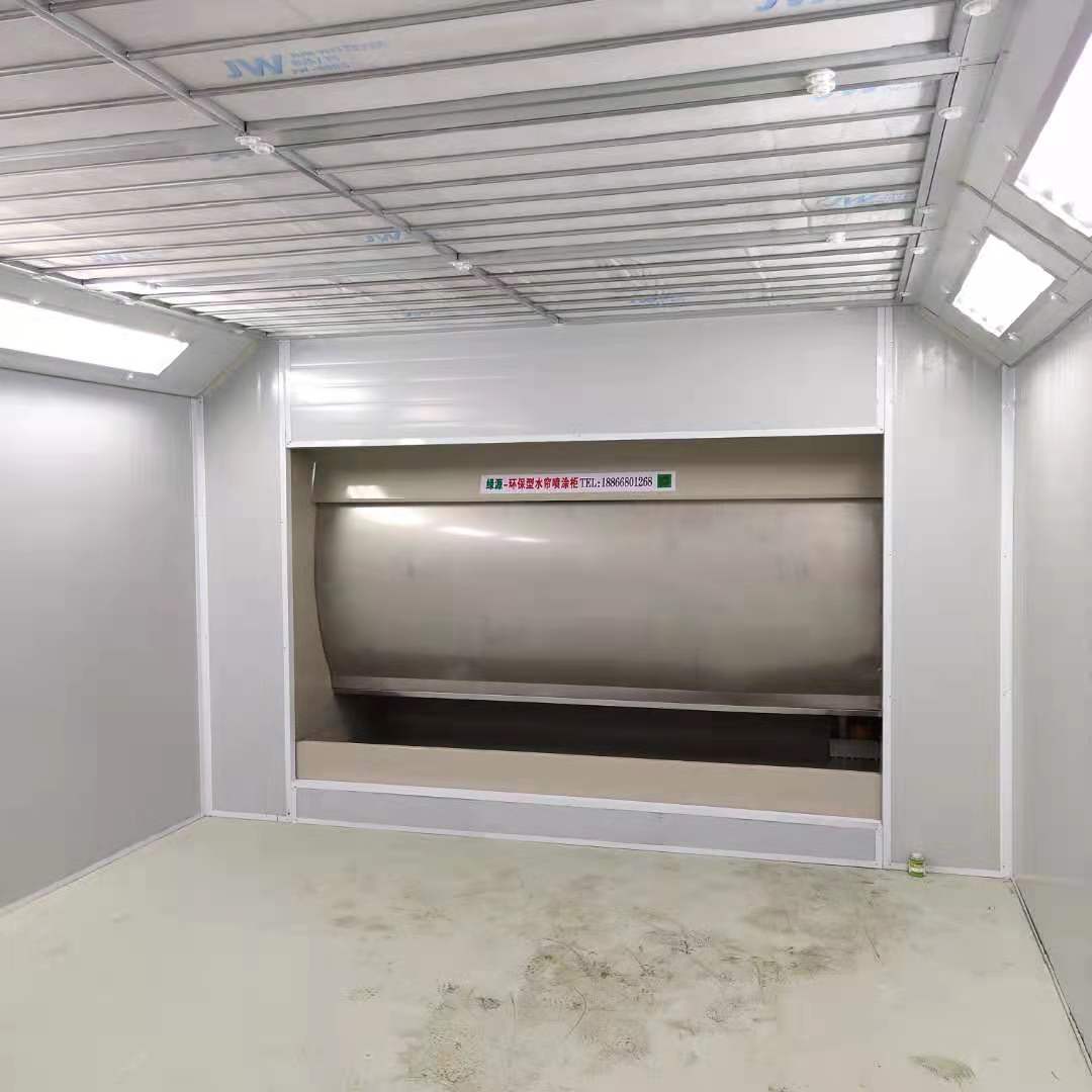 无泵水幕,环保型无泵水帘喷漆柜,喷漆房漆雾处理设备,绿源环保