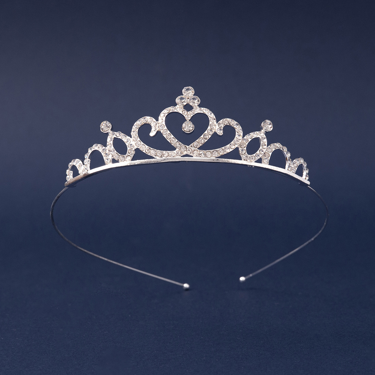 皇冠头饰发箍儿童公主发冠水晶女童头箍演出女孩发饰发卡生日王冠