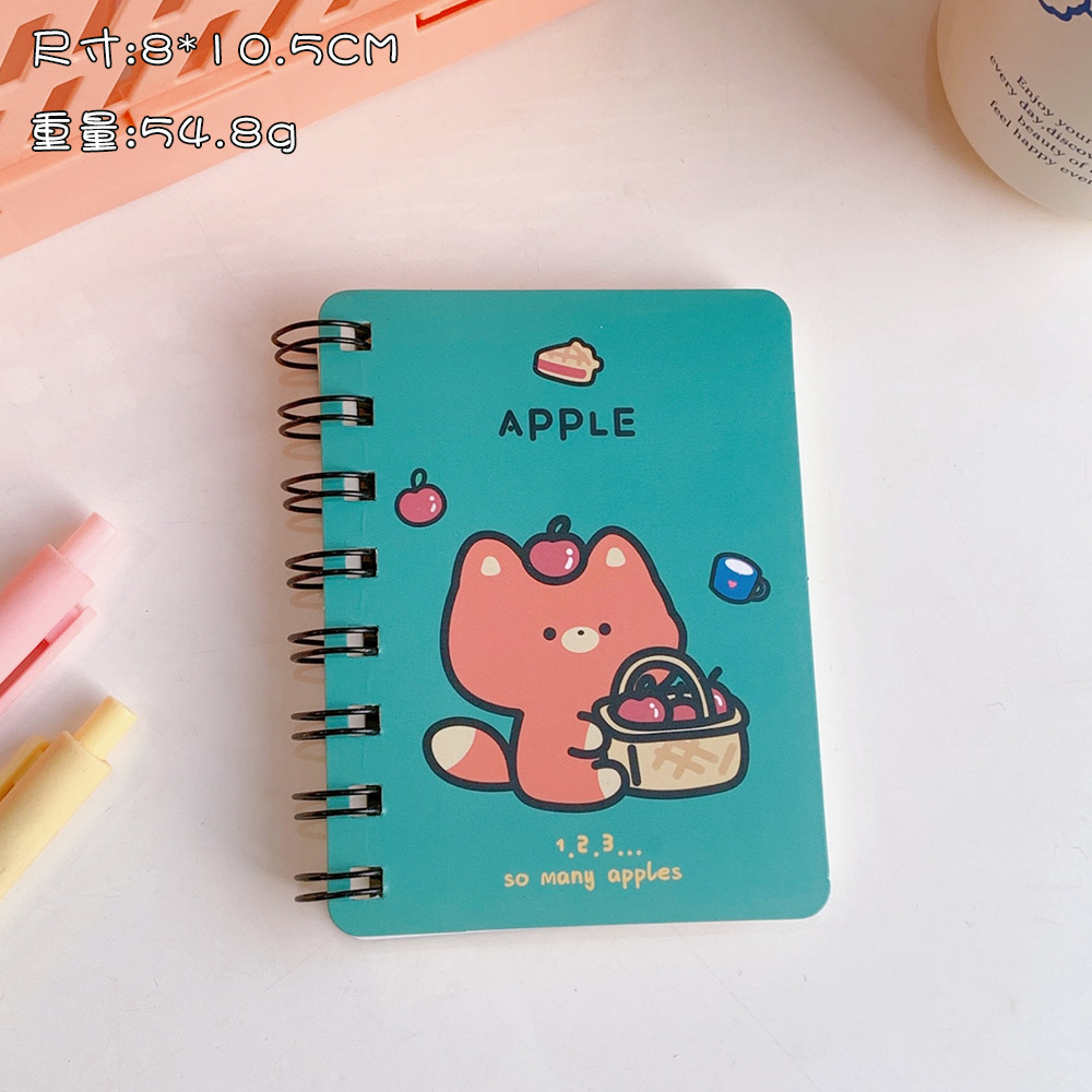 Small Coil Notebook Cute Super Cute Mini-Portable Portable Pocket Notepad Cartoon Notebook Student Gift