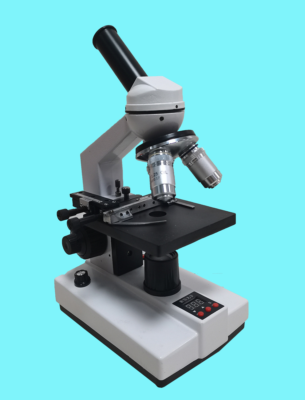 xsp00液晶显示屏生物显微镜加热款单目三镜头