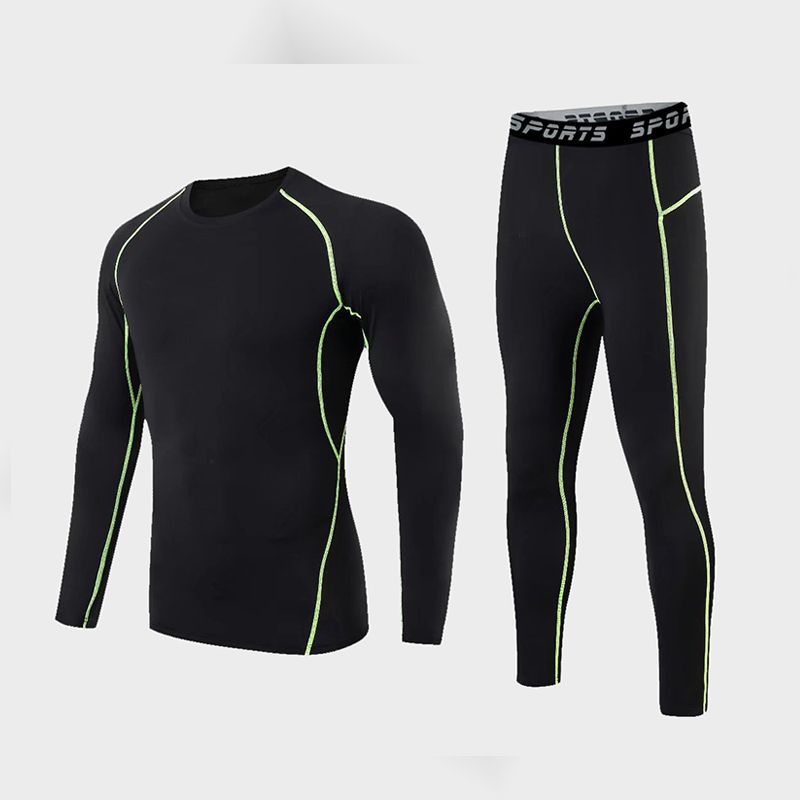 Sports Suit Men's Fitness Clothes Running  Quick-Dry  Training Pant Tights 