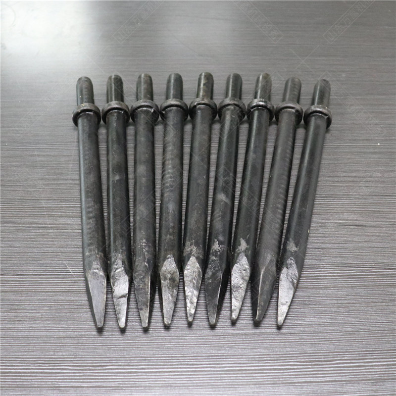 高强度风镐钎子 钎头 g10 g20 风镐钎尖头扁头 各种长度钎杆