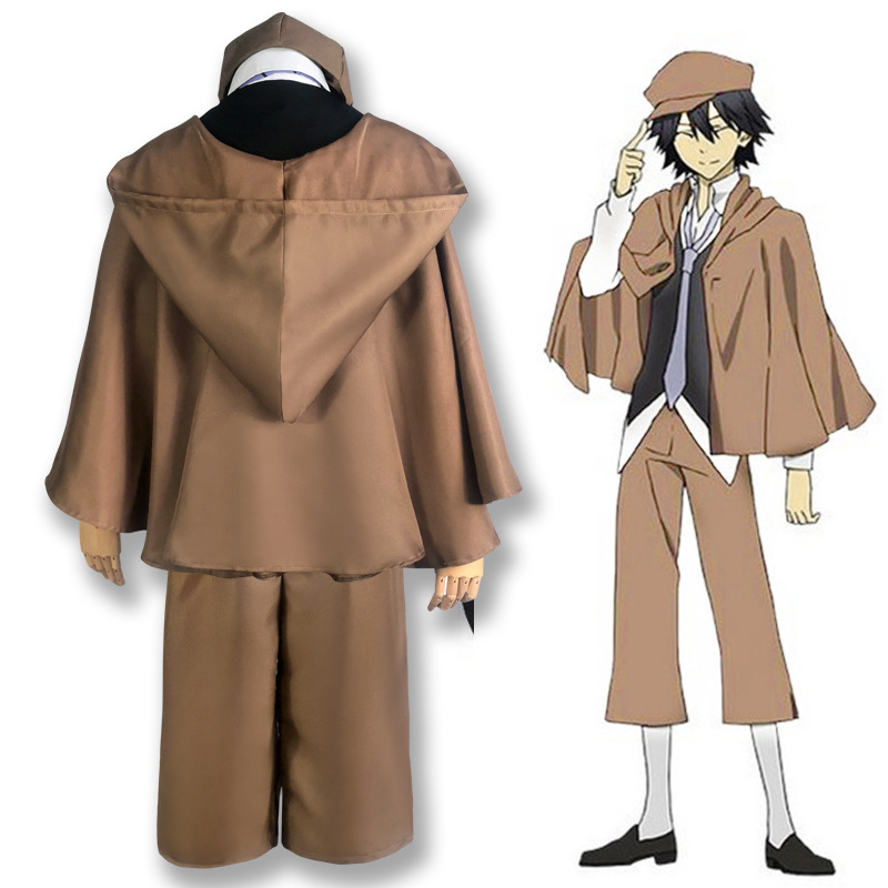 In Stock Wenhao Stray Dogs Edogawa Rampo Cos Costume Detective Agency Cosplay Anime Role Play Full Set