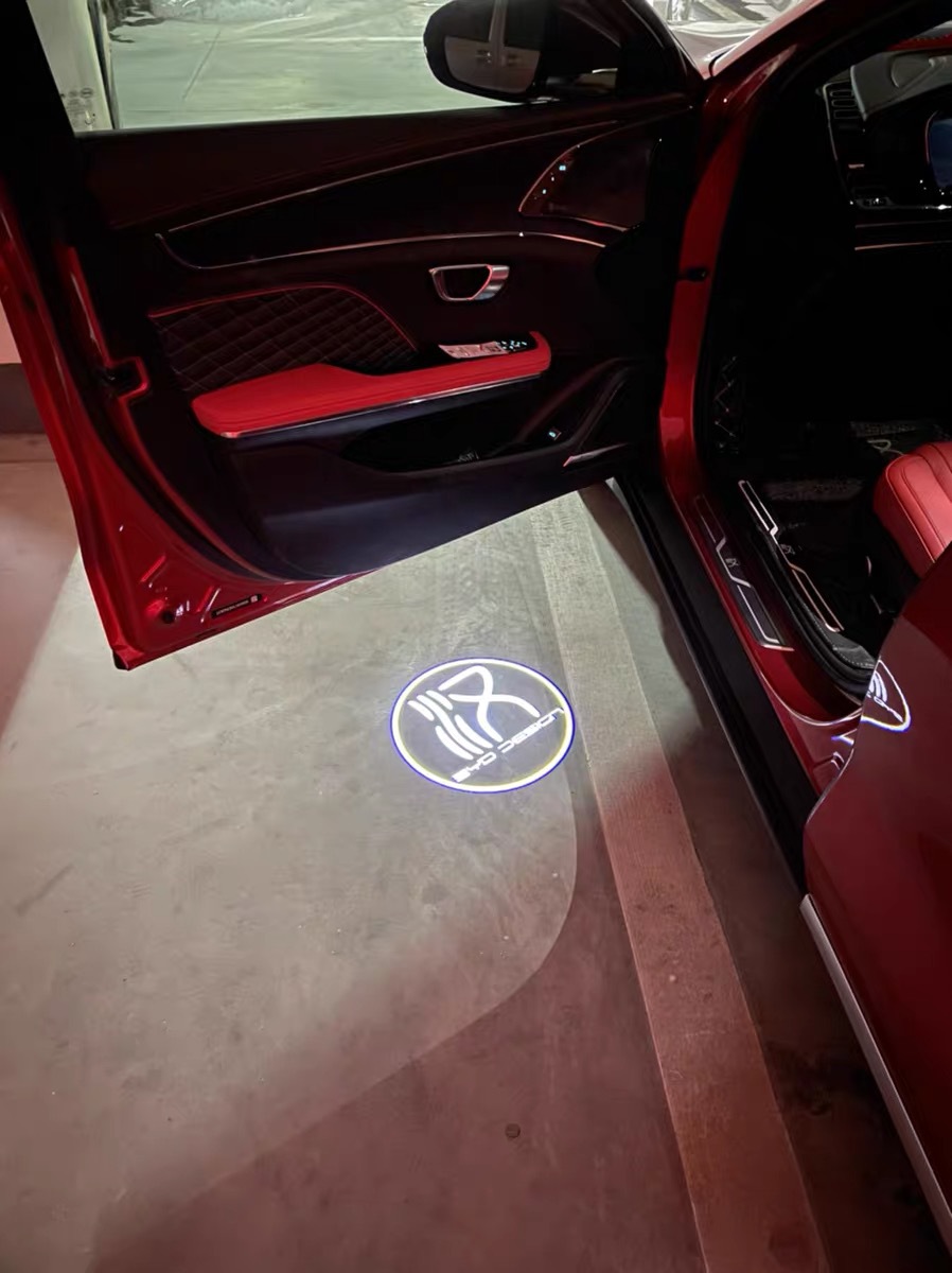 适用于比亚迪汉迎宾灯新款ev dm不褪色byd车门灯改装投影灯氛围灯