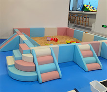 儿童软体宝宝围栏乐园家用室内软包球池滑梯游乐园小型家庭设备