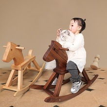 儿童骑马椅摄影木马儿童宝宝摇椅男女室内小孩玩具一周岁生日礼物