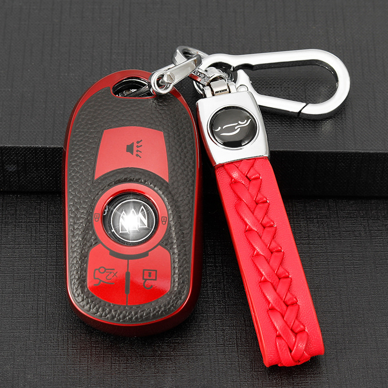 适用别克昂科威钥匙套昂科拉gx新君威君越gl68汽车钥匙包扣改装壳