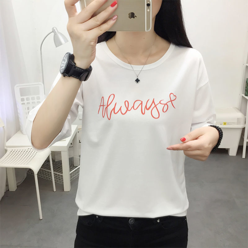 爆款女装t桖夏天纯棉上衣服批发摆摊短袖地滩尾貨论斤称t恤丅桖衫