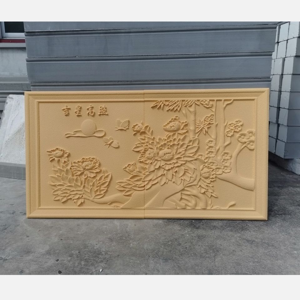 外墙装饰浮雕 欧式长方形雕花板 eps外墙浮雕  防石材雕刻 成品