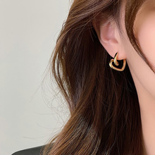韩国小众设计感爱心耳环女夏天高级气质网红耳圈耳饰2022年新款潮