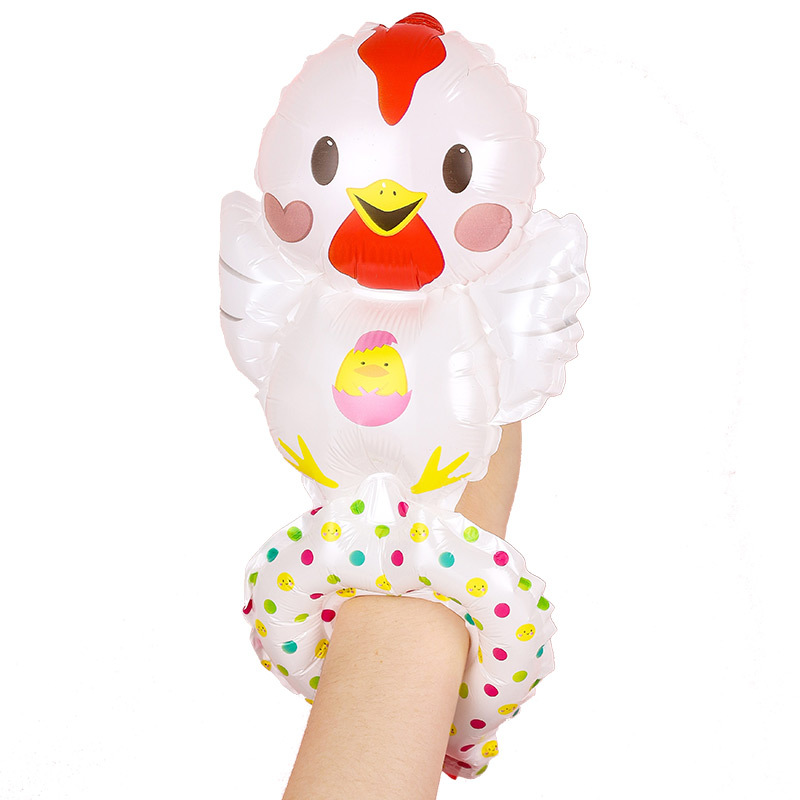 New Wholesale Wrist Animal Balloon Full-Year Birthday Arrangement Children's Aluminum Film Balloon Night Market Stall Balloon