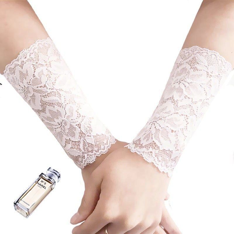 护腕 手腕春夏蕾丝女防晒遮疤遮纹身护手小仙女套百搭袖套直销批发