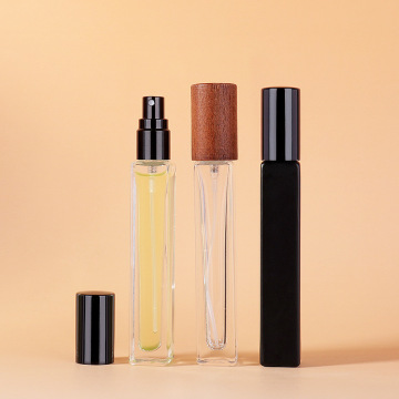 10ml方形香水瓶玻璃化妆品小样瓶爽肤水瓶电化铝喷雾头香水分装瓶