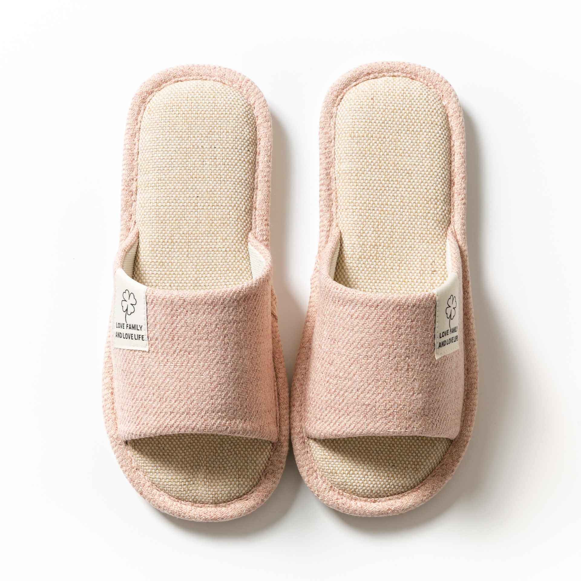 2022 Spring and Autumn Linen Slippers Couple's Home Slippers Indoor Couple Slippers Ladies Home Sandals Batch