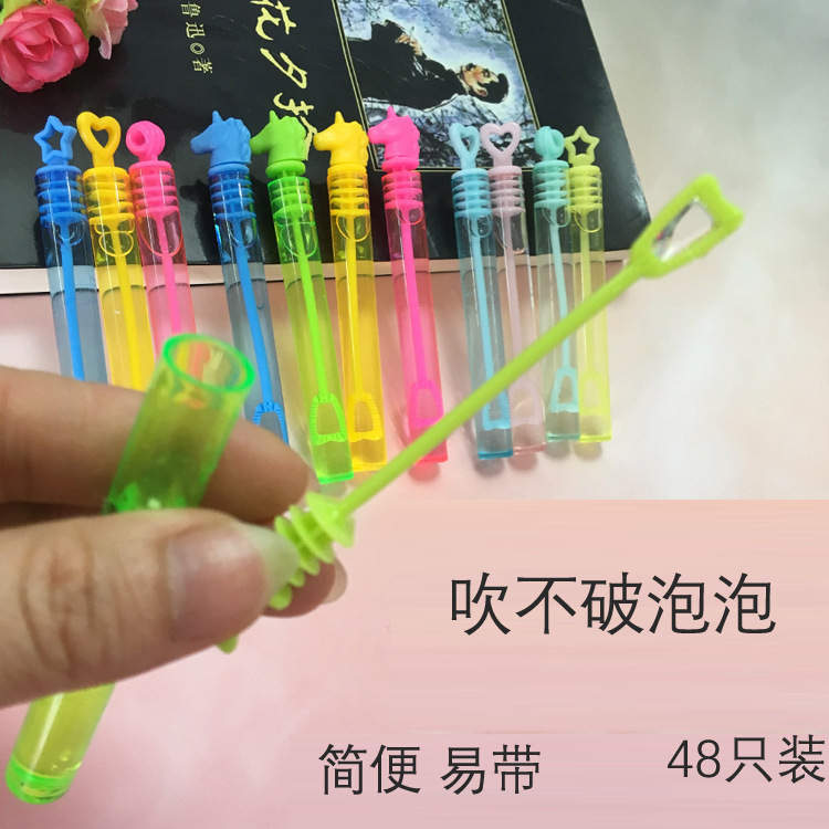 new blow-proof mini tube bubble water toy small size portable test tube bubble plastic toy