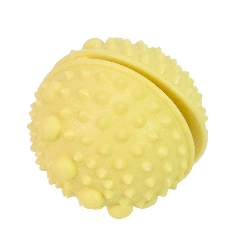 Macaron TPR Bite-Resistant Spherical Barbed Food Dropping Ball Dog Molar Food Dropping Ball Dog Bite-Resistant Toys