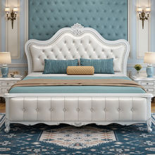 欧式床实木床现代简约主卧双人床成人1.8米1.5米经济型公主床婚床