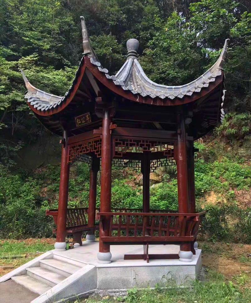 户外景观凉亭六角凉亭仿古四角凉亭凉亭实木亭子古建水榭凉亭