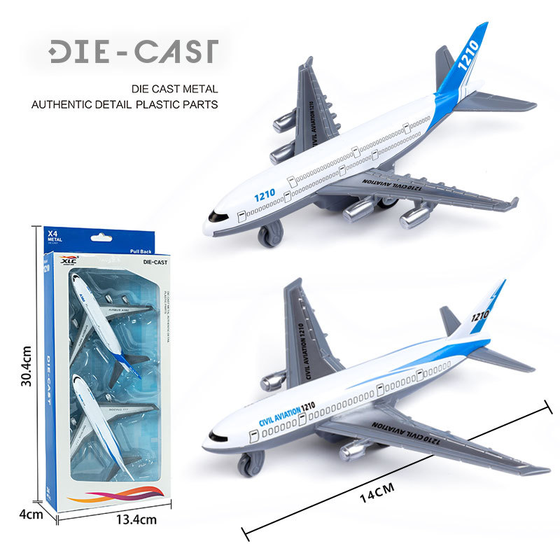 跨境外贸回力合金民航飞机仿真A380客机模型航空礼品儿童玩具批发