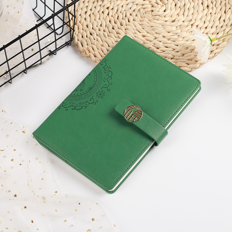 笔记本加厚商务办公工作日志本简约带磁扣会议记录本可印logo批发