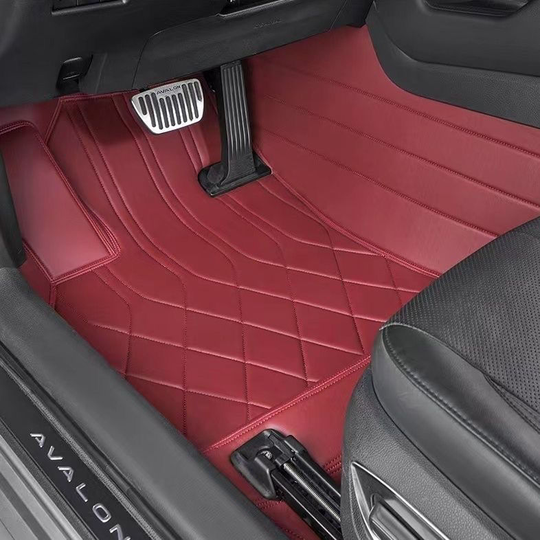 豪华纳帕360软包脚垫嵌入式安装软包脚垫全包汽车脚垫包安装