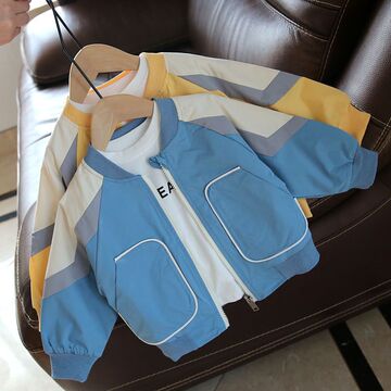 男童春秋外套韩版儿童洋气夹克衫宝宝上衣小童装婴儿休闲运动服潮