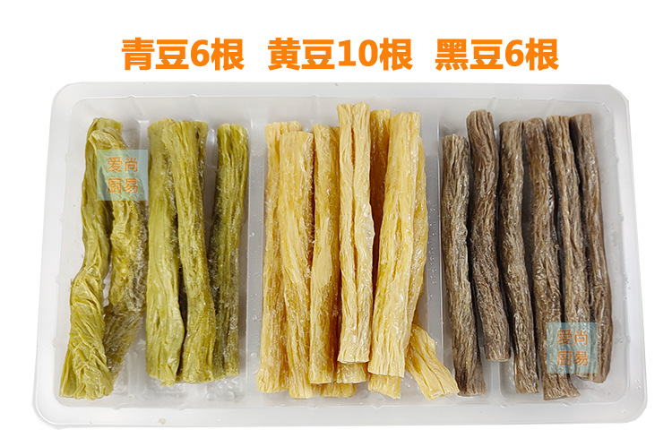 香豆豆三色腐竹118g柱状鲜腐竹豆制品火锅食材超市火锅店新品