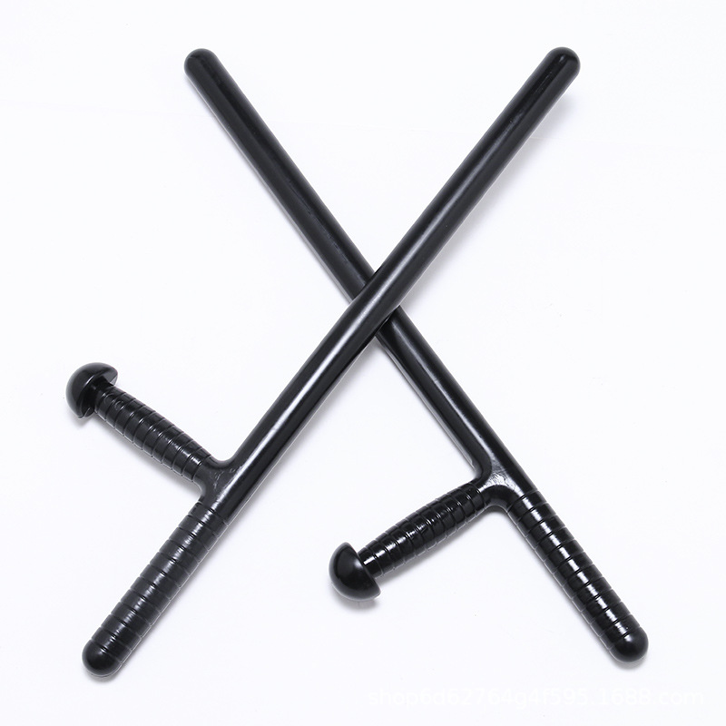 pc防暴棍t型拐丁字t橡胶棍t拐武术安保器材保安武术用品防身武器