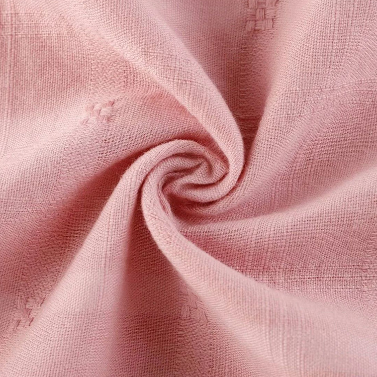 全棉纱罗提花格子面料 lolita女装连衣裙童装梭织布 手工diy面料