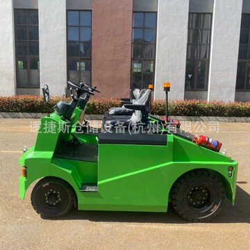 全电动座驾式牵引车大吨位10吨拖头拖车仓库机场拉货牵引托车头