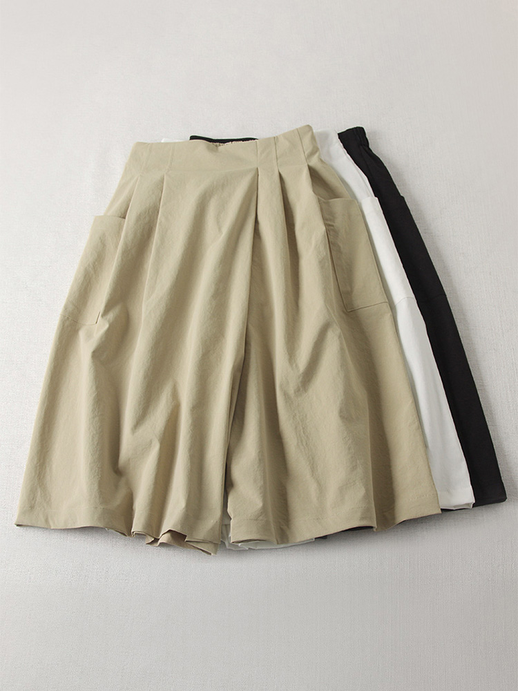 超态棉裙裤显瘦时髦半松紧腰薄款七分休闲阔腿裤女夏季-阿里巴巴