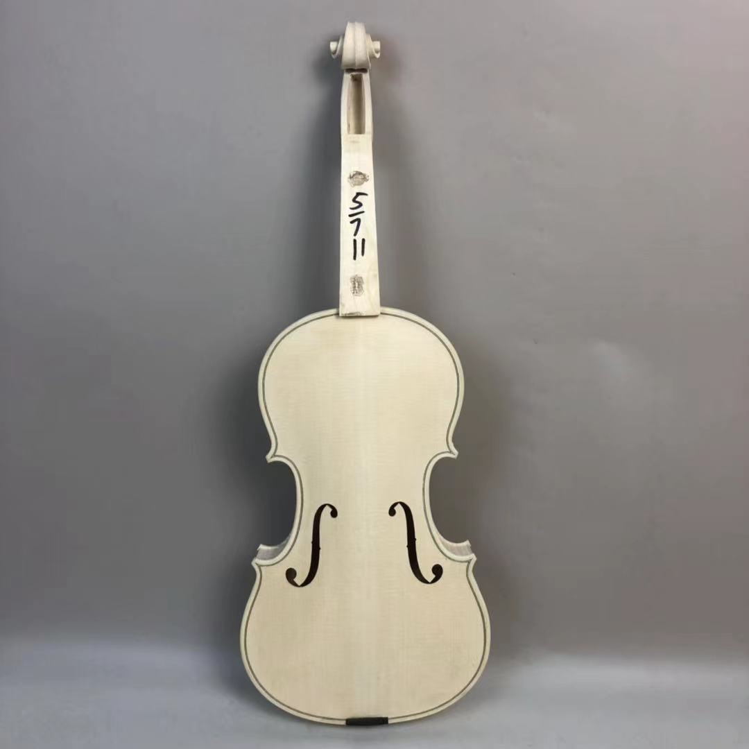 手工制作欧料独板白胚小提琴未完成小提琴