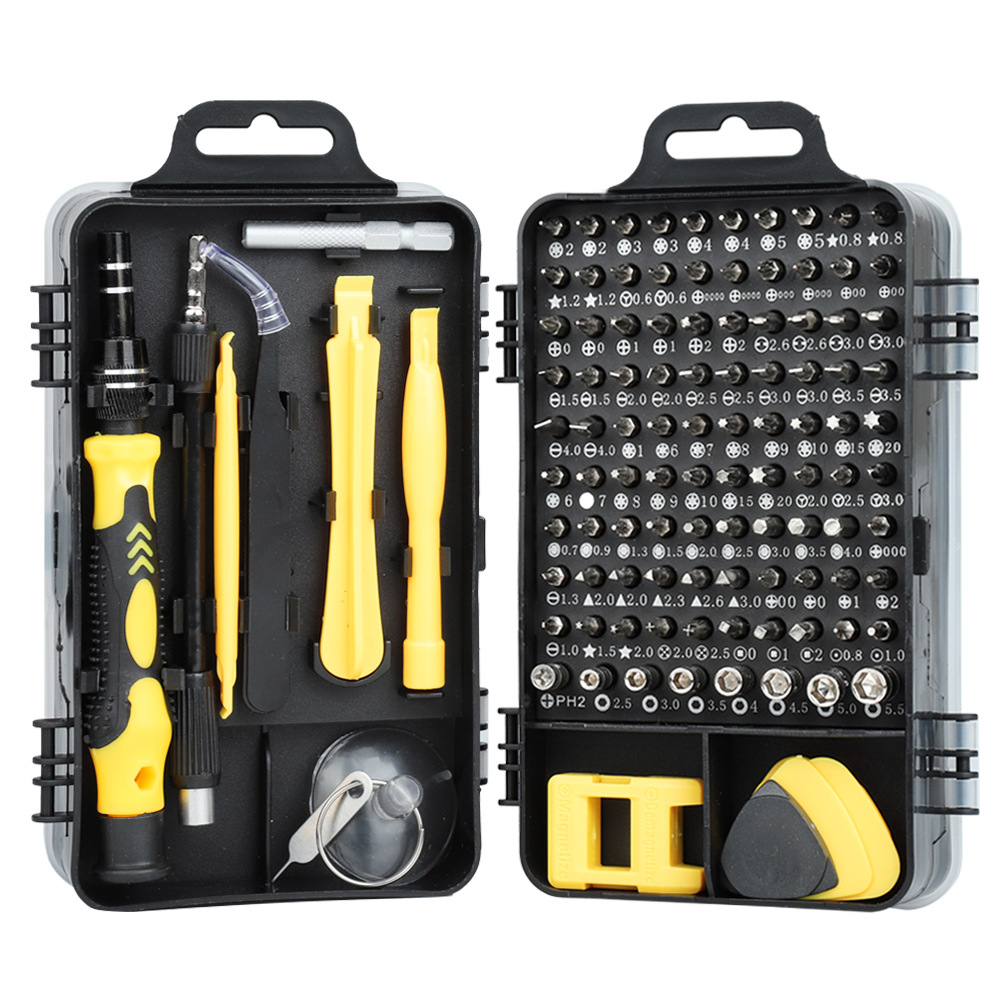 Multi-Purpose Watch Mobile Phone Disassembly Repair Screwdriver Screwdriver Screwdriver Tool 115-in-One Carbon Steel Screwdriver Set