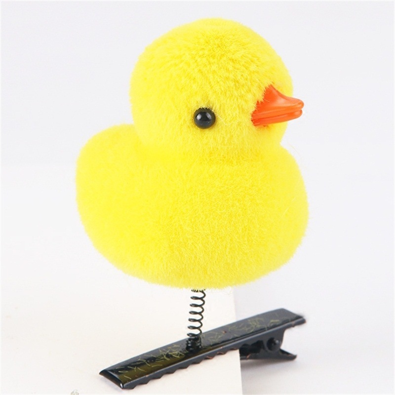 Popular Ornament Cartoon Little Yellow Duck Spring Hairpin Cute Children's Women's Hair Ornaments Headdress Stall Night Market Goods Wholesale