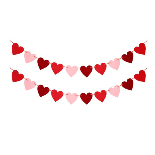 韩版爱心拉花拉旗情人节装饰横幅-阿里巴巴