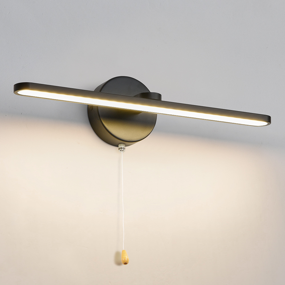 拉绳开关现代简约防水雾化妆镜灯浴室镜前灯卫生间装饰浴柜壁灯