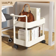 书包置物架桌下收纳筐办公室好物家用可移动桌面放零食小推车