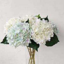 欧式仿真花假花 加密白色小花瓣绣球花绢花 客厅样板房装饰花