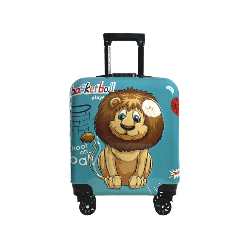 New Cute Children's Trolley Case Cartoon 3d Pattern Universal Wheel Luggage Fashion Trend Password Lock Suitcase