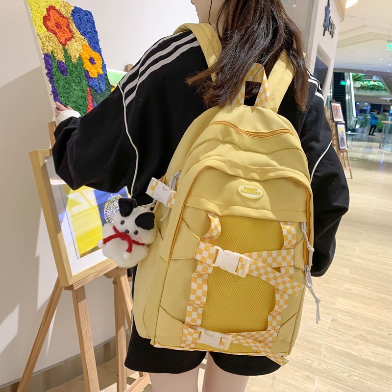 2023 New Fresh Sweet Student Schoolbag Fashion Good-looking Lightweight Girl Backpack Backpack