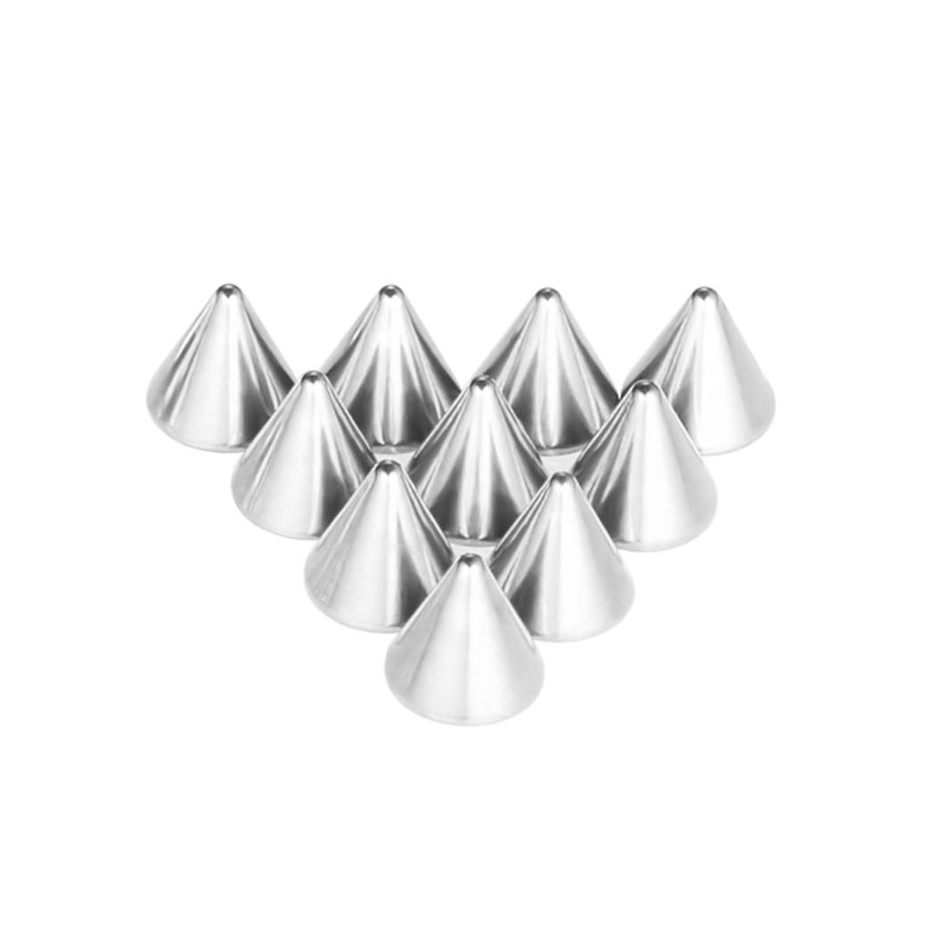 不锈钢饰品耳钉唇钉替换圆球尖锥配件10个/包配件眉鼻钉钉肚脐钉