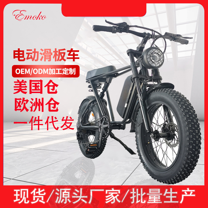 2023 New Electric Bicycle Snow Fat Tire Fashion Electric Car High Endurance High Climbing