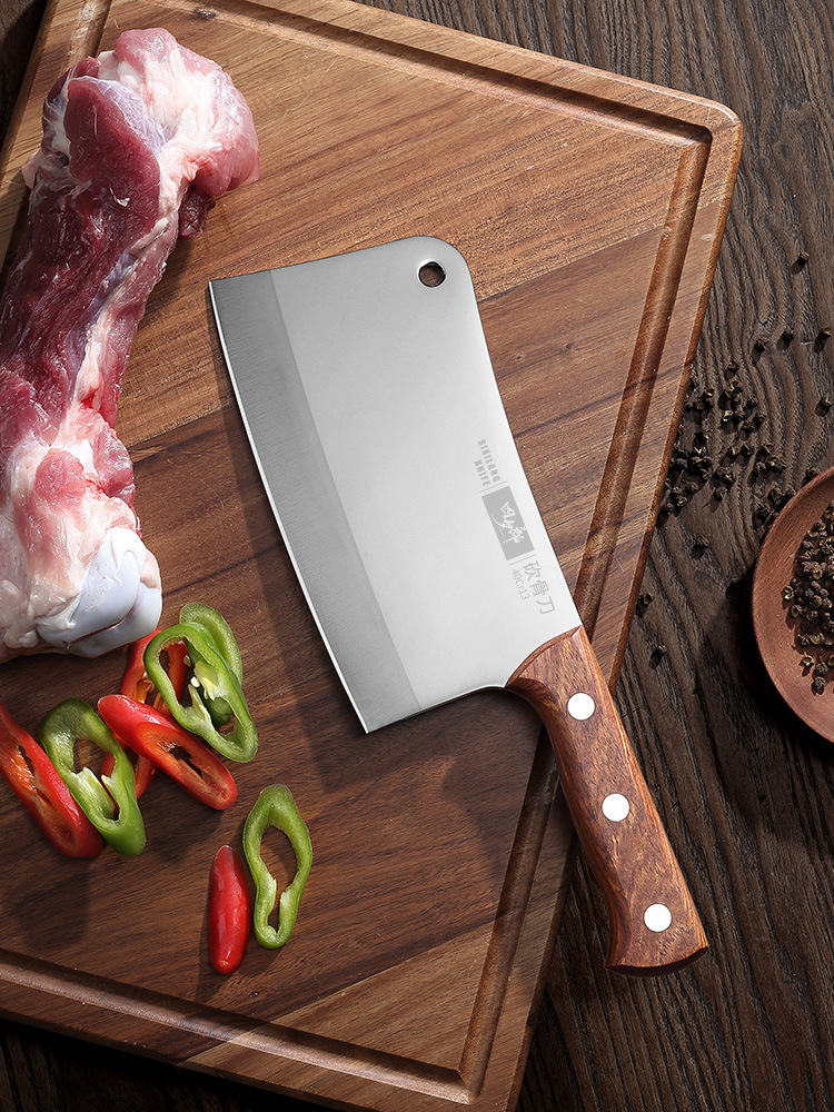 四夕郎大砍骨刀家用加厚斩猪牛骨头剁鸡鸭鹅商用卖肉屠宰专用刀具