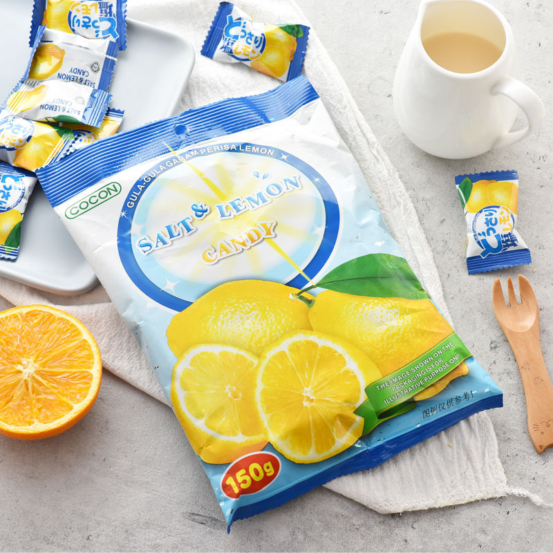马来西亚可康咸柠檬糖150g袋夏季份味零食喜糖果包邮