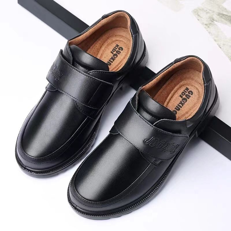 儿童皮鞋男男童学生软底深圳小学生校鞋青少年礼服鞋12-15岁批发