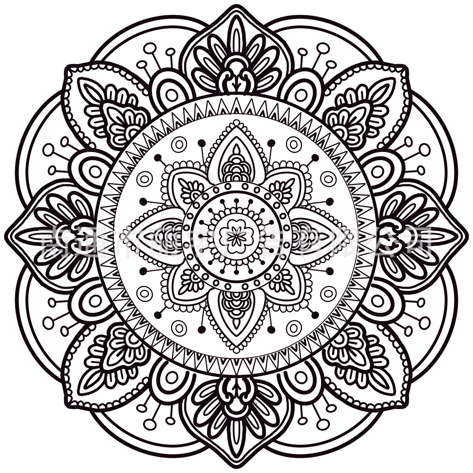 曼陀罗莲花图案自粘可移除pvc贴纸 墙贴 窗贴 亚马逊热卖 xd1976l